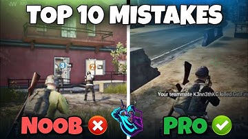 Top 10 Mistakes Avoid Right Now🔥In Pubg Mobile And BGMI | Tips And Tricks