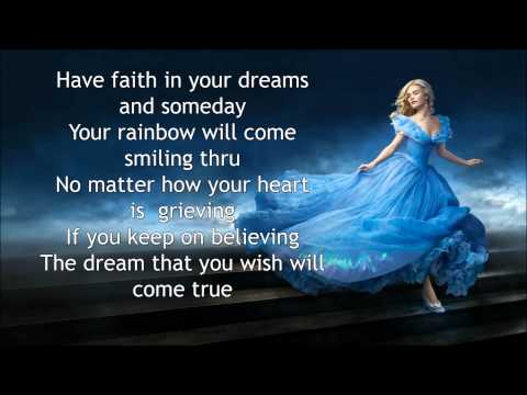 A Dream Is A Wish Your Heart Makes - Lily James - A dream is A wish your Heart make Lyrics - Cinderella Soundtrack
