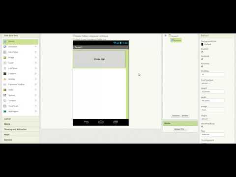 MIT App Inventor - Using the Button