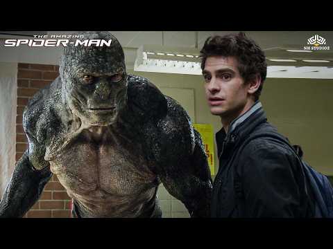 Spider-Man Subway Fight Scene 🔥| The Amazing Spider-Man (Hindi Dubbed) | Hollywood Superhit FIlm