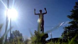 Front flip off a table