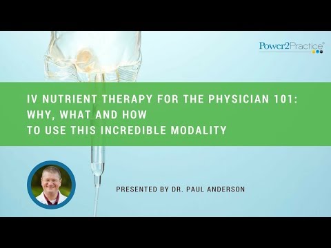 Webinar Recording: IV Nutrient Therapy for the Physician 101