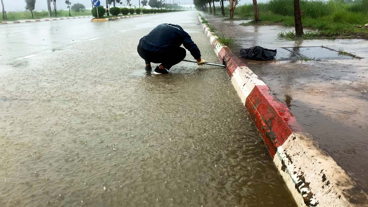 How to Plan the Perfect Unclogged storm drain - YouTube