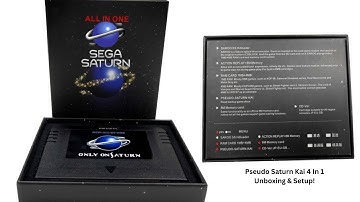 Pseudo Kai 4 In 1 Cartridge For Sega Saturn Unboxing & Testrun