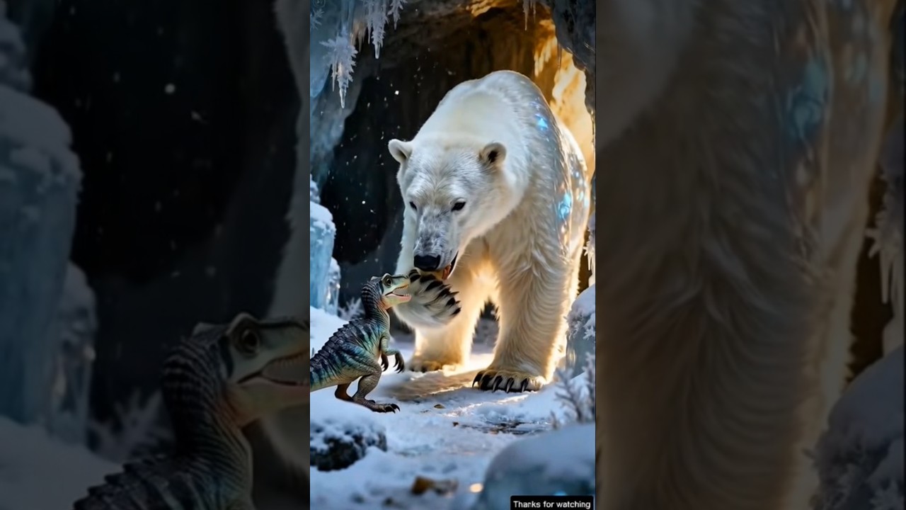 The Bear Who Became a Mother to a Baby Dinosaur 💔🐻🦖 