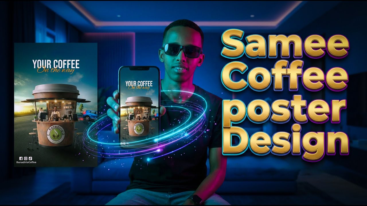 Sidee Loo sameeya Coffee poster design 