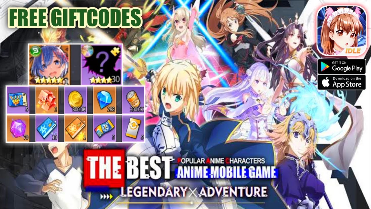 Idle Academy Allstar Awaken Gameplay 4 Giftcodes - All Anime RPG