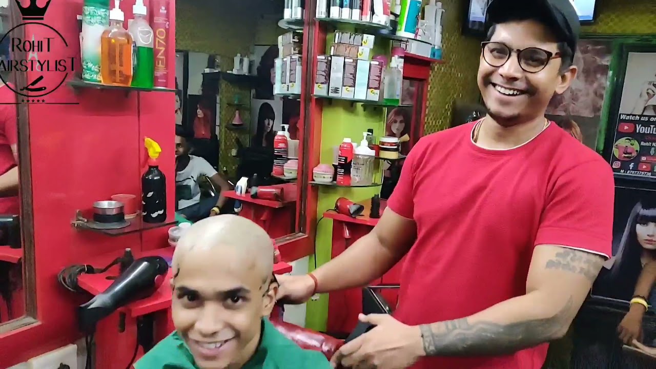 Headshave /straight razor /headshave for young /2021 ASMR /headshave indiens daddy barber