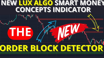 New Lux Algo Smart Money Concepts Indicator The Order Block Detector Lux Algo  For Forex and Cryptos