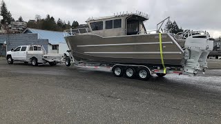 Allied Boats 30’ WildCat, all-welded aluminum catamaran