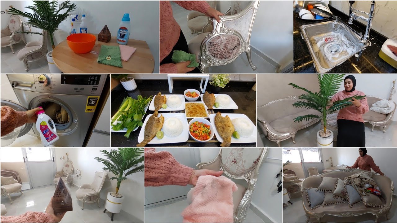 هلت بشاير رمضان🌜عاداتى الناجحة فى التنظيفات ترتيب وتنظيم وغسلت الصالون كده انا جاهزة لاستقبال رمضان🌟