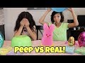 PEEP VS REAL FOOD | EASTER GAMES