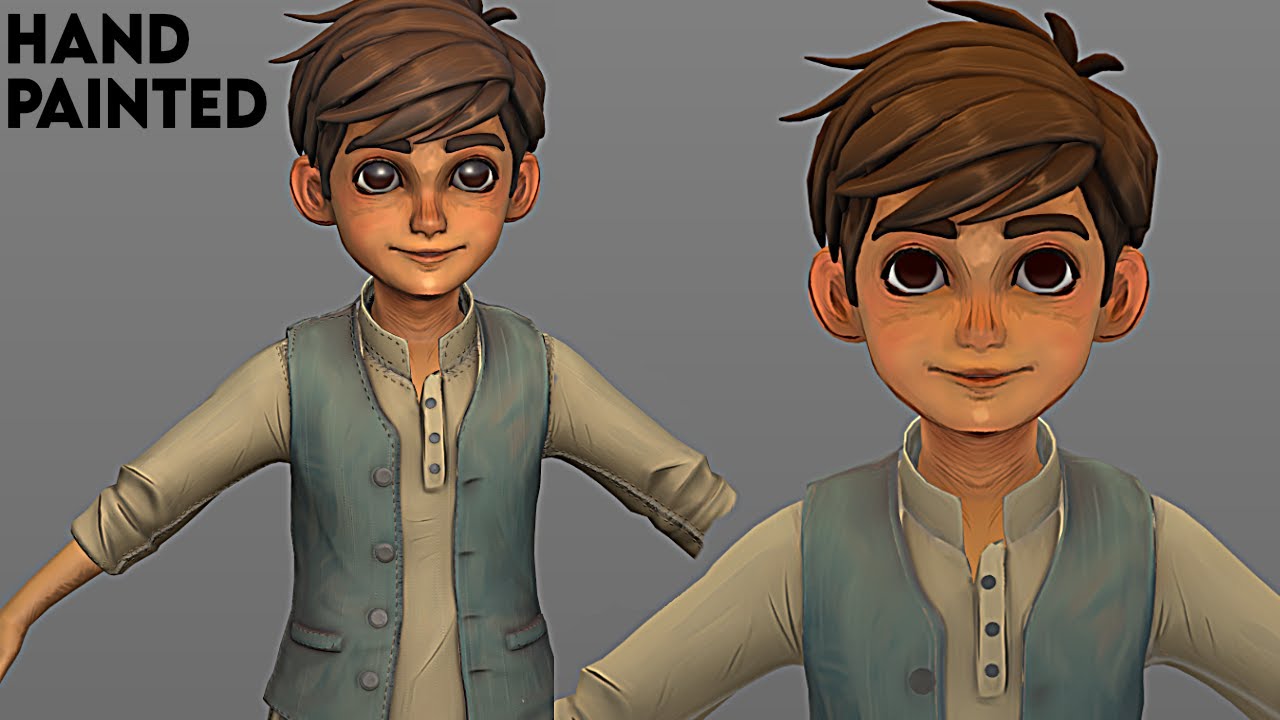 Stylized hand-painted texturing | Game character - New stylised filter substance painter