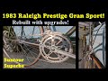 1983 Raleigh Prestige Overhaul and Upgrades. Complete tear down and rebuild. Restoration