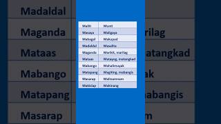 Salitang Magkasingkahulugan/ Halimbawa/ Filipino