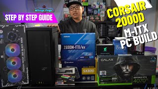 mitx step by step build full guide CORSAIR 2000D