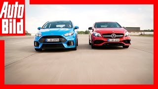 Drag Race Mercedes-AMG A 45 vs. Ford Focus RS (2016): Rennen - Duell - Geschwindigkeit