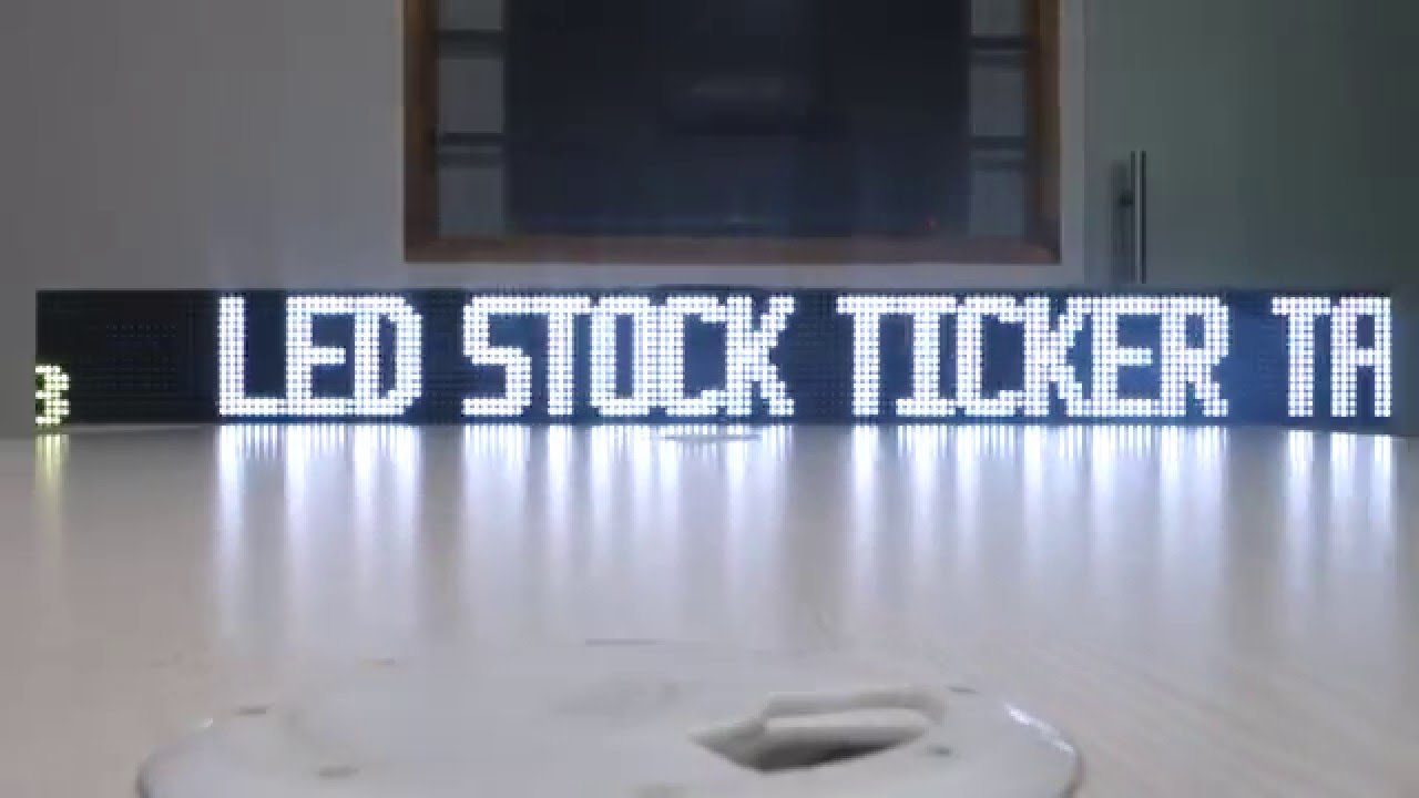 Led Ticker Tape For Scrolling Display Http Www Tickerplay Com Custom Led Ticker Tape Youtube