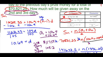11-4A:  (new) Sequence and Series Word Problems