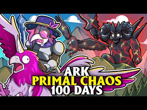 I Spent 100 Days In Ark Primal Chaos... Here's What Happened!
