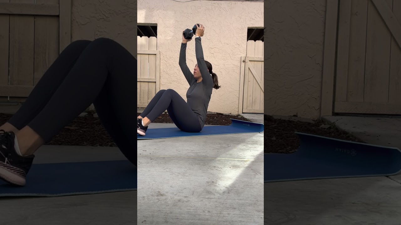 Marching Fitness | How to do a Sit-up to Overhead Press