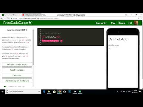 Comment out HTML - Free Code Camp 5  Dani