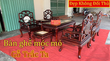 Bộ Bàn Ghế Móc Mỏ Gỗ Trắc Ta Siêu Vip -  Bàn Ghế Gỗ Trắc | Đồ Gỗ Mai Toàn