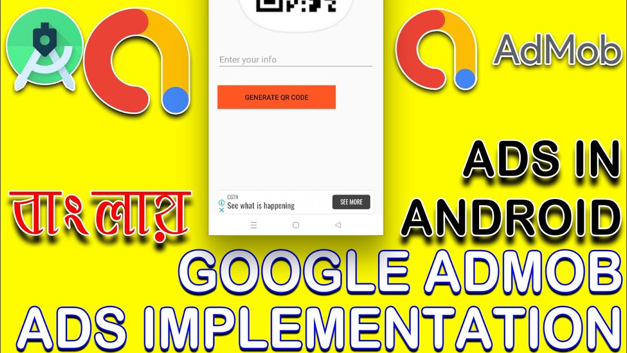 ADs in Android - Google Admob Ads Implementation Bangla - YouTube