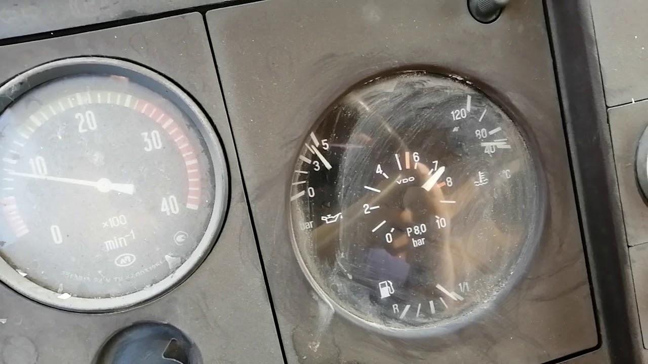 Тест двигателя OM 364 Mercedes D609