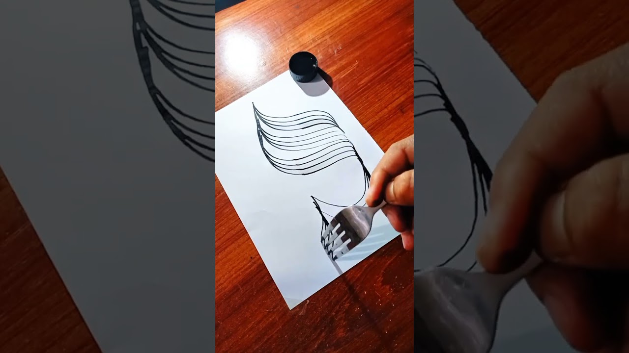 From Simple Lines to Allah Name ✨ | Stunning Arabic Calligraphy #Shorts
