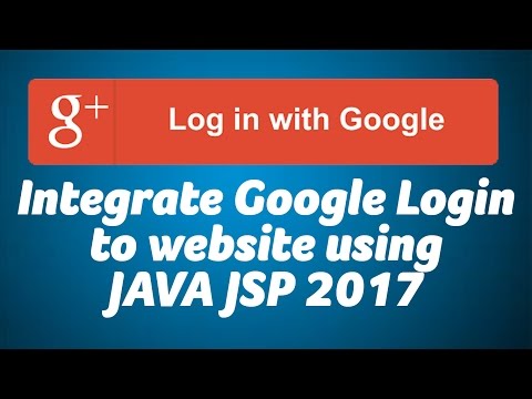 Enable Google login using JAVA J2EE for websites