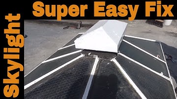 Repairing Leaking Skylights Permanently: The only Sealant that sticks to Glass/Metal/EPDM