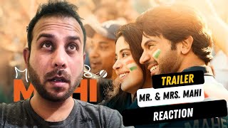 MR. & MRS. MAHI - OFFICIAL TRAILER REACTION | Rajkummar Rao | Janhvi Kapoor | Sharan Sharma