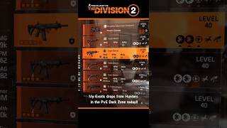 Exotic Drops From Hunters In PvE Dark Zone is CRAZY! #TheDivision2 #PvEDarkZone #Hunters