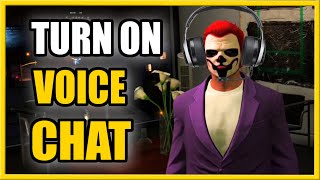 How to TURN ON VOICE CHAT in GTA 5 Online (Settings Tutorial)