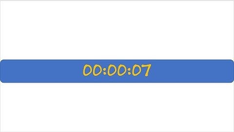 Real Count Down Clock using Power Point and VBA
