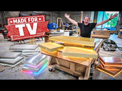 Making 12 Epoxy Tables for a Secret TV Show (2 Week DEADLINE)