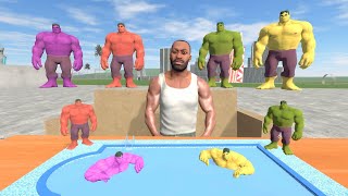 Franklin Change Swimming Pool Colour For Tiny Colourful Hulk IN INDIAN BIKES DRIVING 3D screenshot 4