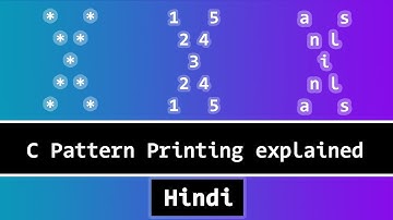 C Pattern Printing Programs X Shape explained in Hindi