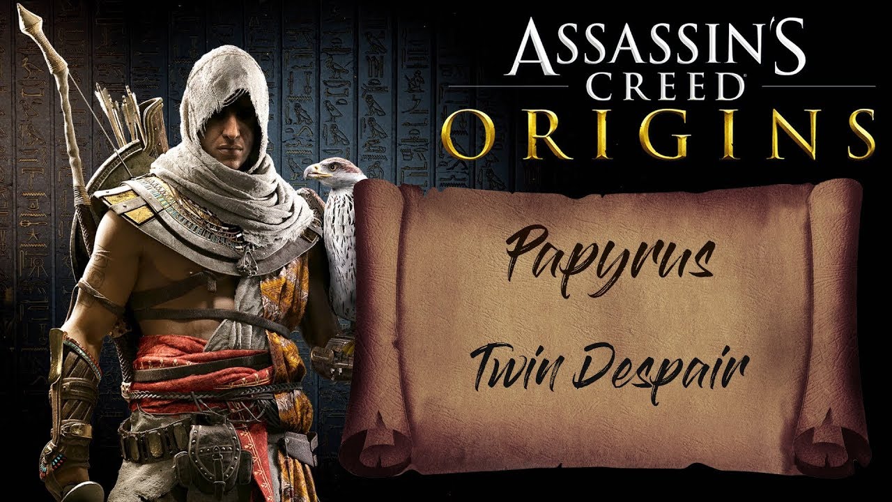 Assassins Creed Origins Papyrus Twin Despair - YouTube