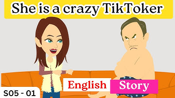 Tiktok Influencer Part 01 | Season 05 | Animated Funny Story | Learn English with Kevin