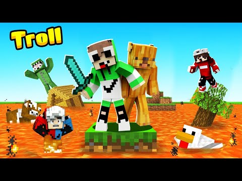 Minecraft Nhưng Zeno Sinh Tồn Chế Độ Troll ???