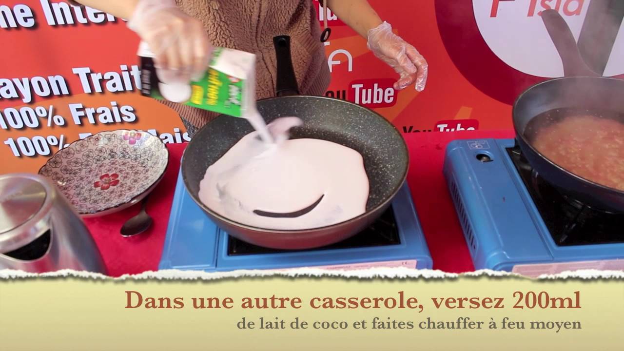 Perles de tapioca au lait de coco YouTube