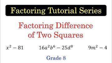FACTOR10 Factoring Difference of Two Squares [with English subtitles]
