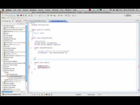 Using a Java Scanner for keyboard input - YouTube
