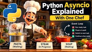 Python Asyncio Explained With One Chef | Async, Await & Event Loop