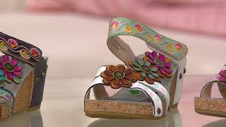 L Artiste by Spring Step Wedge Sandals - Delight on QVC