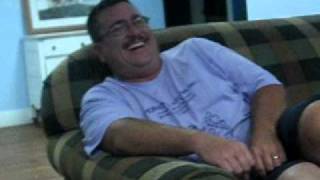 Dad laughing at Wipeout