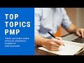 TOP TOPICS PMP 2021
