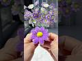 DIY pipe cleaner purple daisy flowers#diy #gift #diyflower #diycrafts #flowercraft #flower #craft